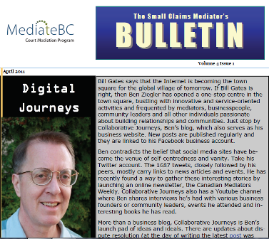 Newsletter Writing MediateBC CMP 1 Leah Ranada